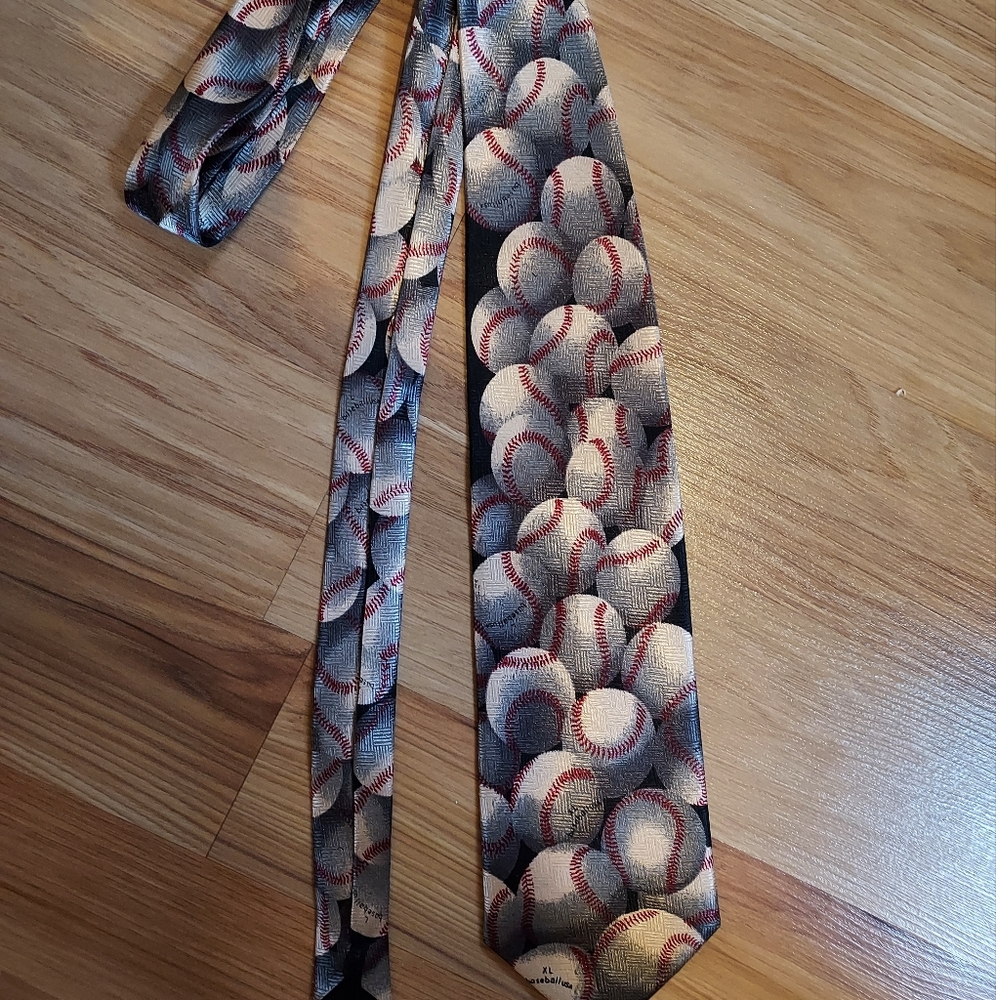 Christian Giorgiou Tie Necktie Baseball Sports Coach Novelty